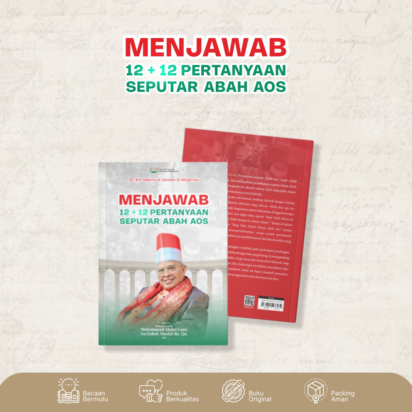 Cover Menjawab 12 + 12 Pertanyaan Seputar Abah Aos